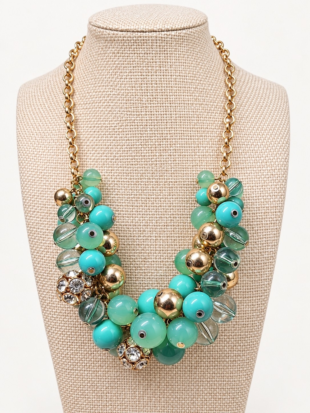 Turquoise Cluster Bead Statement
